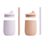 Ellis Silicone Sippy Cup Set | Lavender Rose Mix | 2 Pack