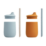 Ellis Silicone Sippy Cup Set | Mustard Sea Mix | 2 Pack