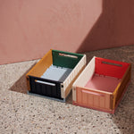 Medium Weston Storage Box Set | Dusty Raspberry Mix | 2 Pack
