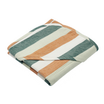 Mie Striped Hooded Towel | Dusty Mint