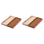 Small Weston Storage Box Set | Dusty Raspberry Mix | 2 Pack