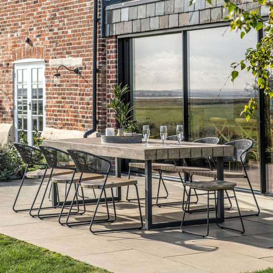 Outdoor Taranto Rectangle Dining Table