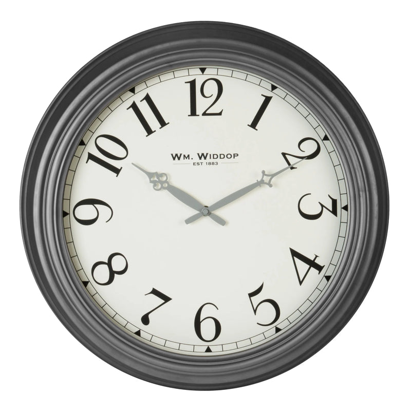Hometime Wall Clock | Grey Metal | 50cm