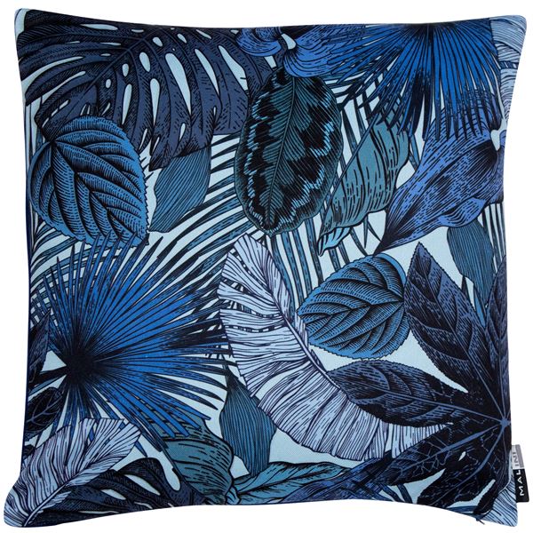 Elena Leaf Cushion | Blue | 45x45cm