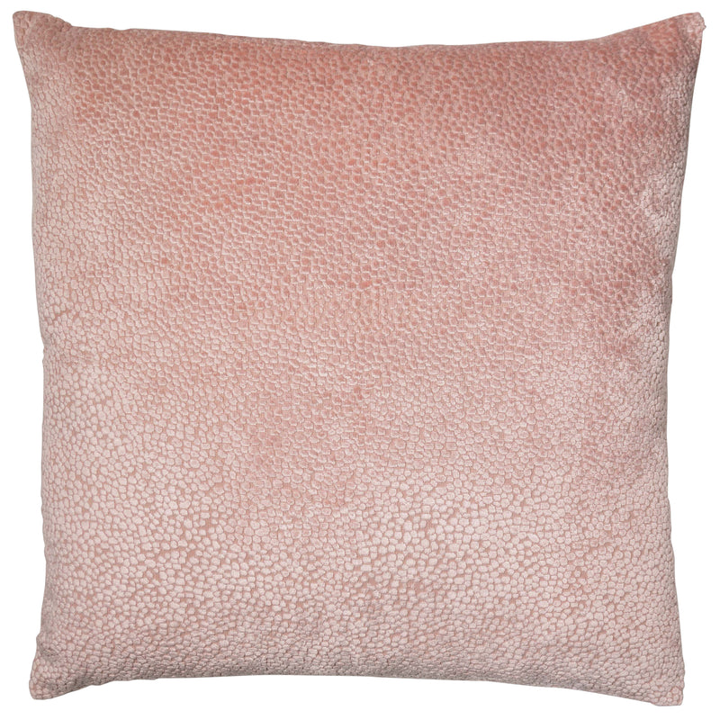 Velvet Bingham Cushion | Putty Pink | 56x56cm
