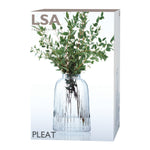 Pleat Vase | Clear | 20cm