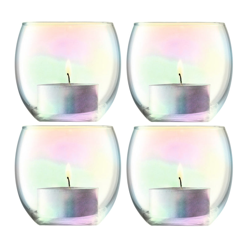 Tealight Holder | Mother of Pearl | Set of 4