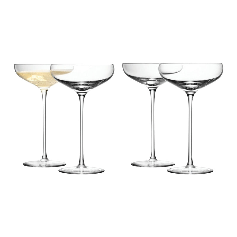 Wine Champagne Saucers | Set of 4 | 300ml