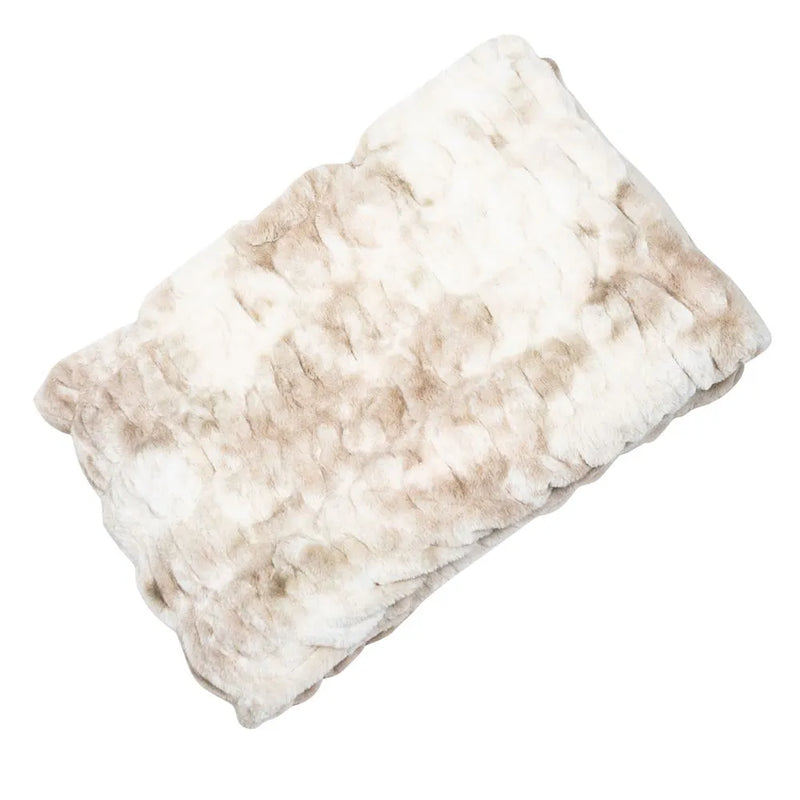 Faux Rabbit Fur Hakkasan Throw | Cream | 150x200cm