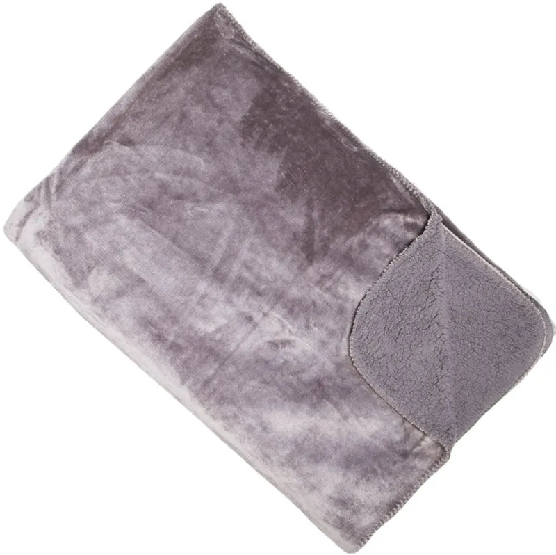Luxury Fleece Throw | Slate | 150x200cm