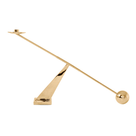 Interconnect Candle Holder | Polished Brass | 70cm