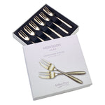 Champagne Mirage Pastry Fork Set | 6 Piece