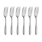 Mirage Stainless Steel Pastry Fork Set | 6 Piece