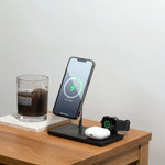 Snap 3-in-1 Magnetic Wireless Charger | Black