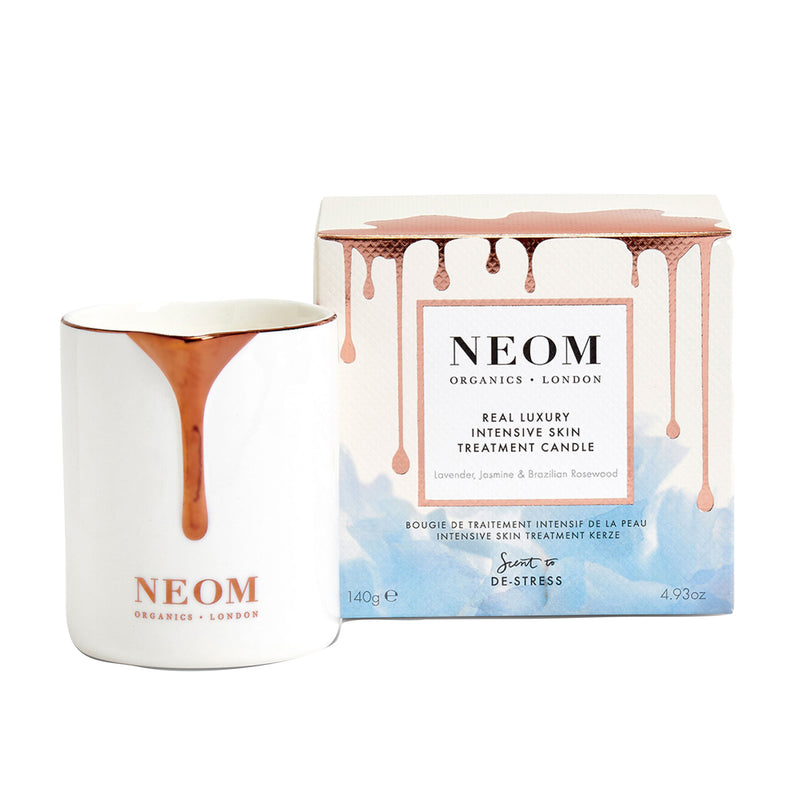 Scent to De-Stress Real Luxury Intensive Skin Treatment Candle | Lavender, Jasmine & Brazillian Rosewood | 140g
