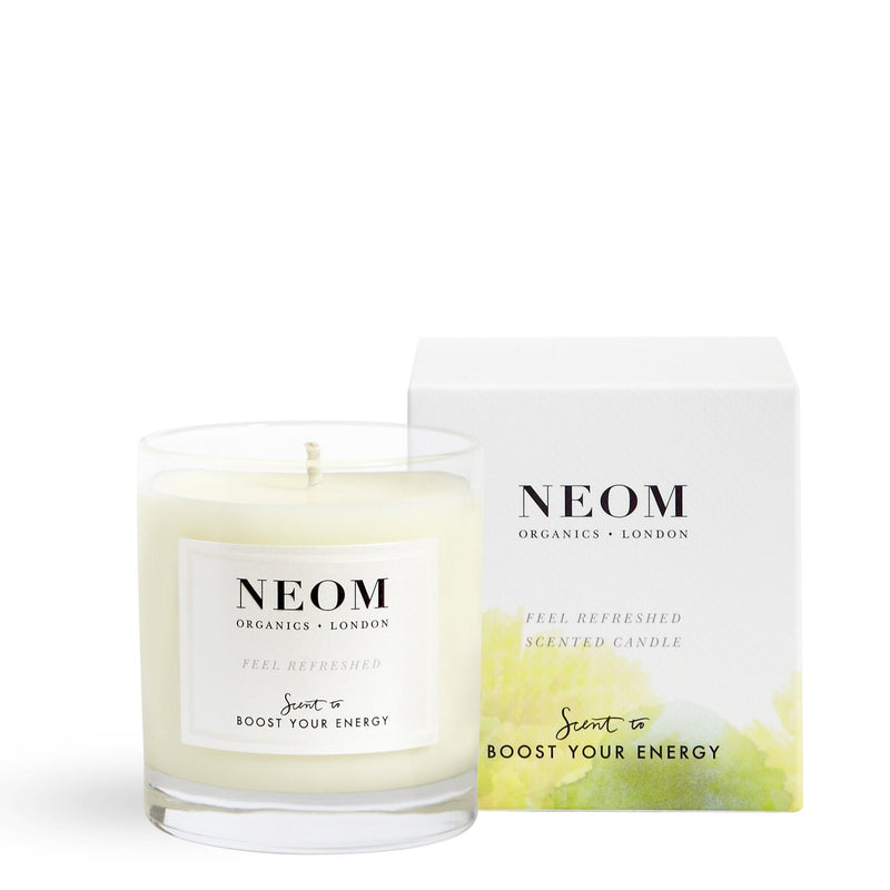 Scent to Boost Your Energy Feel Refreshed Scented 1 Wick Candle | Sicilian Lemon & Fresh Basil | 185g