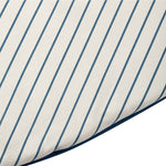 Fluffy Round Playmat | Blue Stripes | 110cm