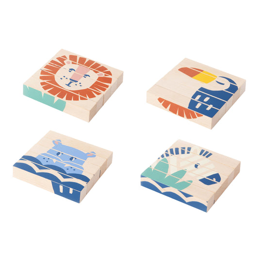 Wild Animals Wooden Block Set