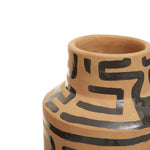 Barren Earthenware Vase | Sand/Black