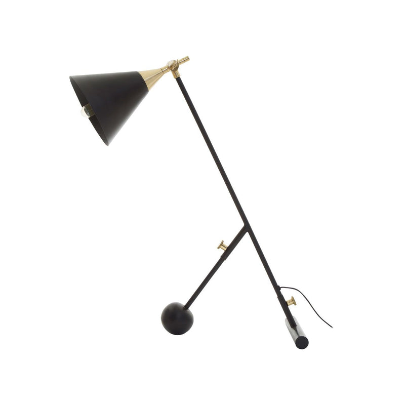 Mano Table Lamp | Black/Gold