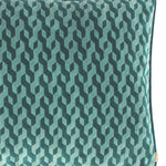 Rectangular Geometric Cushion | Teal | 40x60cm