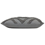 Tufted Geometric Cushion | Grey | 30x50cm