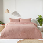 Tufted Polka Duvet Cover Set | Blush