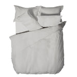 Waffle Duvet Cover Set | Silver