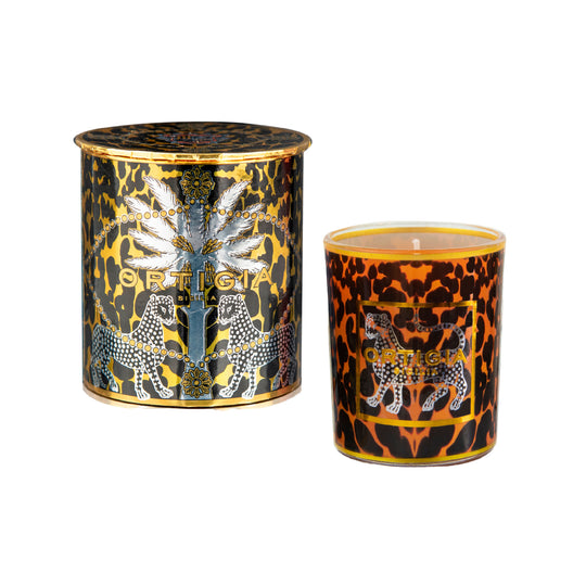 Ambra Nera Decorated Candle
