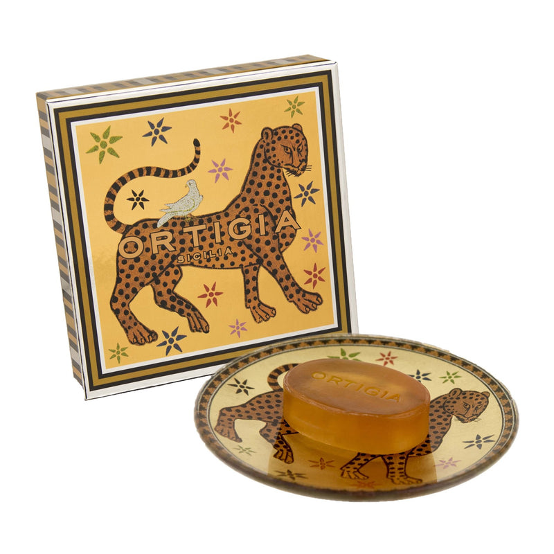Ambra Nera Soap & Glass Plate | Gold