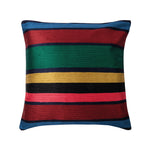 Embroidered Signature Stripe Cushion | Multi