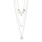 Carol Layered Necklace | Silver Plated | 3-in-1