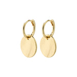 Love Coin Hoop Earrings | Gold Plated