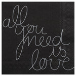 Cocktail Napkin Set | All You Need is Love | 25x25cm