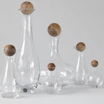 Oil & Vinegar Bottles with Oak Stoppers | Set of 2