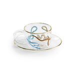 Glass Cup & Saucer | Toiletpaper | Snakes