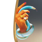 Gold Frame Mirror | Toiletpaper | Hands with Snakes | Medium