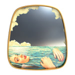 Gold Frame Mirror | Toiletpaper | Sea Girl | Medium