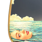 Gold Frame Mirror | Toiletpaper | Sea Girl | Medium