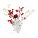 'Love in Bloom' Heart Vase | White