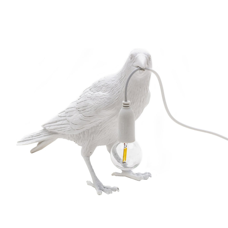 Bird holding light bulb lamp discount