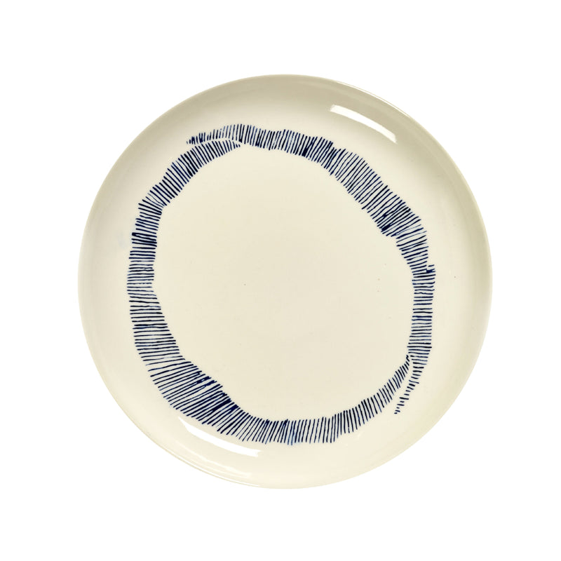 Feast Small Blue Stripes Plate | 19cm | Set of 2
