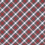 Genuine White & Red Tartan Shoelaces