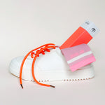 Neon Coral Pink Shoelaces