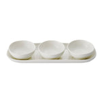 White Collection | Bowls & Tray Set | 3-Piece