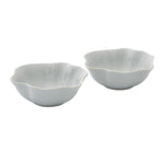 Floret | Small Serving Bowl Set | Dove Grey | 2-Piece
