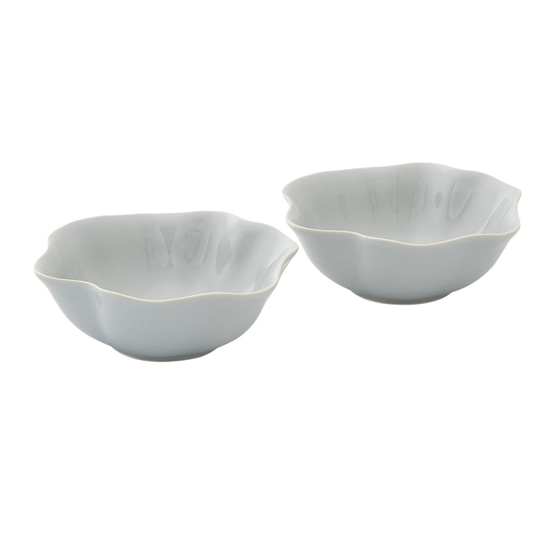 Floret | Small Serving Bowl Set | Dove Grey | 2-Piece