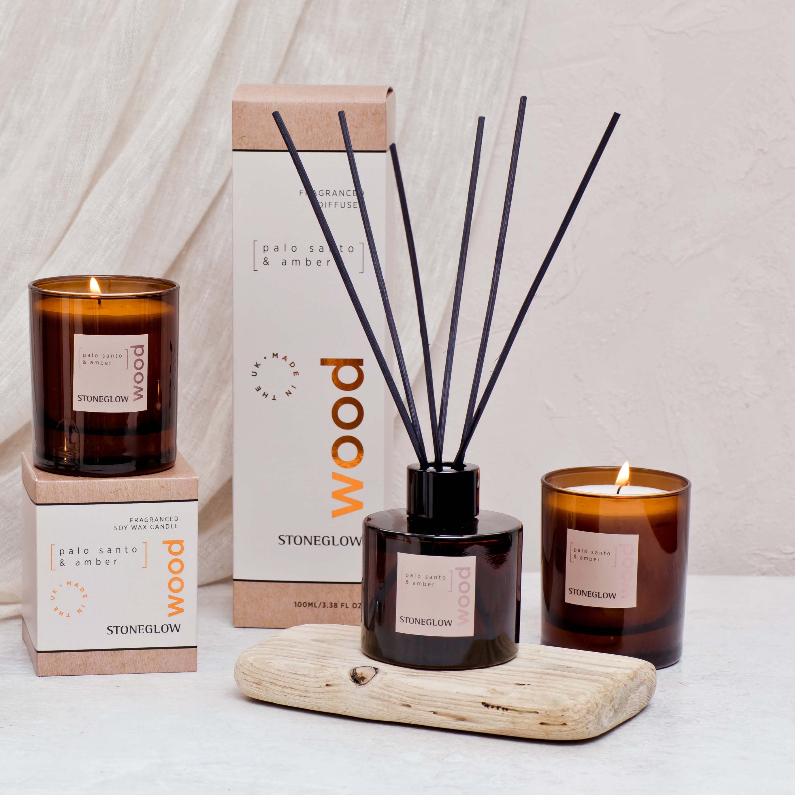 Buy Stoneglow Elements Wood Reed Diffuser | About Living