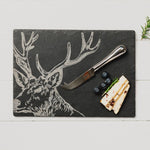 Cheese Board & Knife Set | Etched Stag