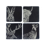 Country Animals Slate Coasters | Set of 4